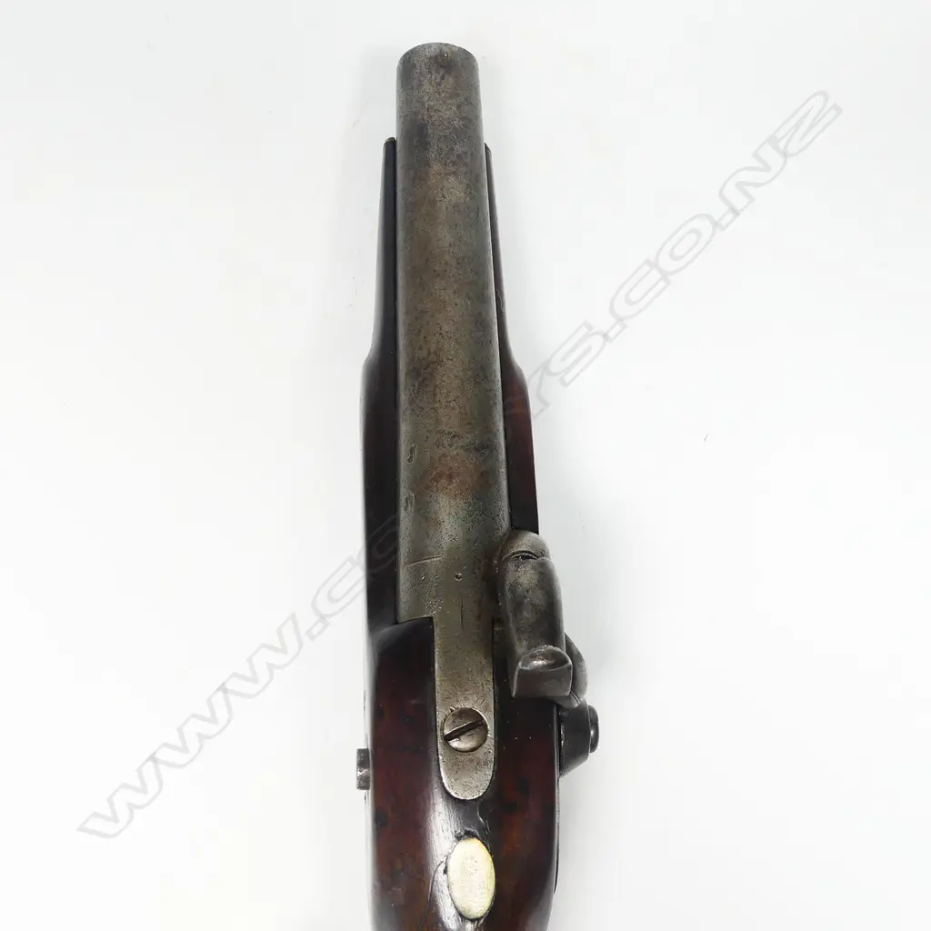 A 19thC Enfield large bore single shot percussion pistol, Image 1++