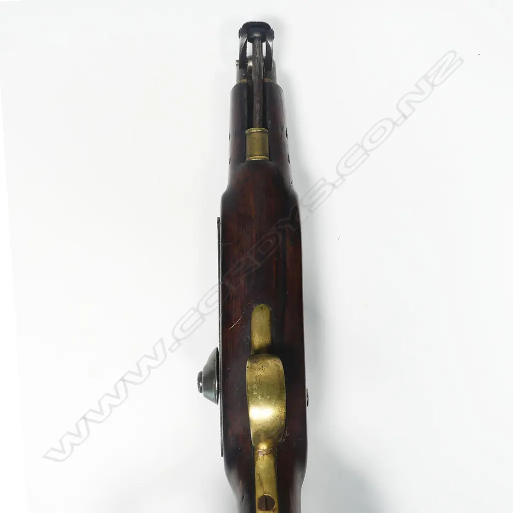 A 19thC Enfield large bore single shot percussion pistol, Image 1++
