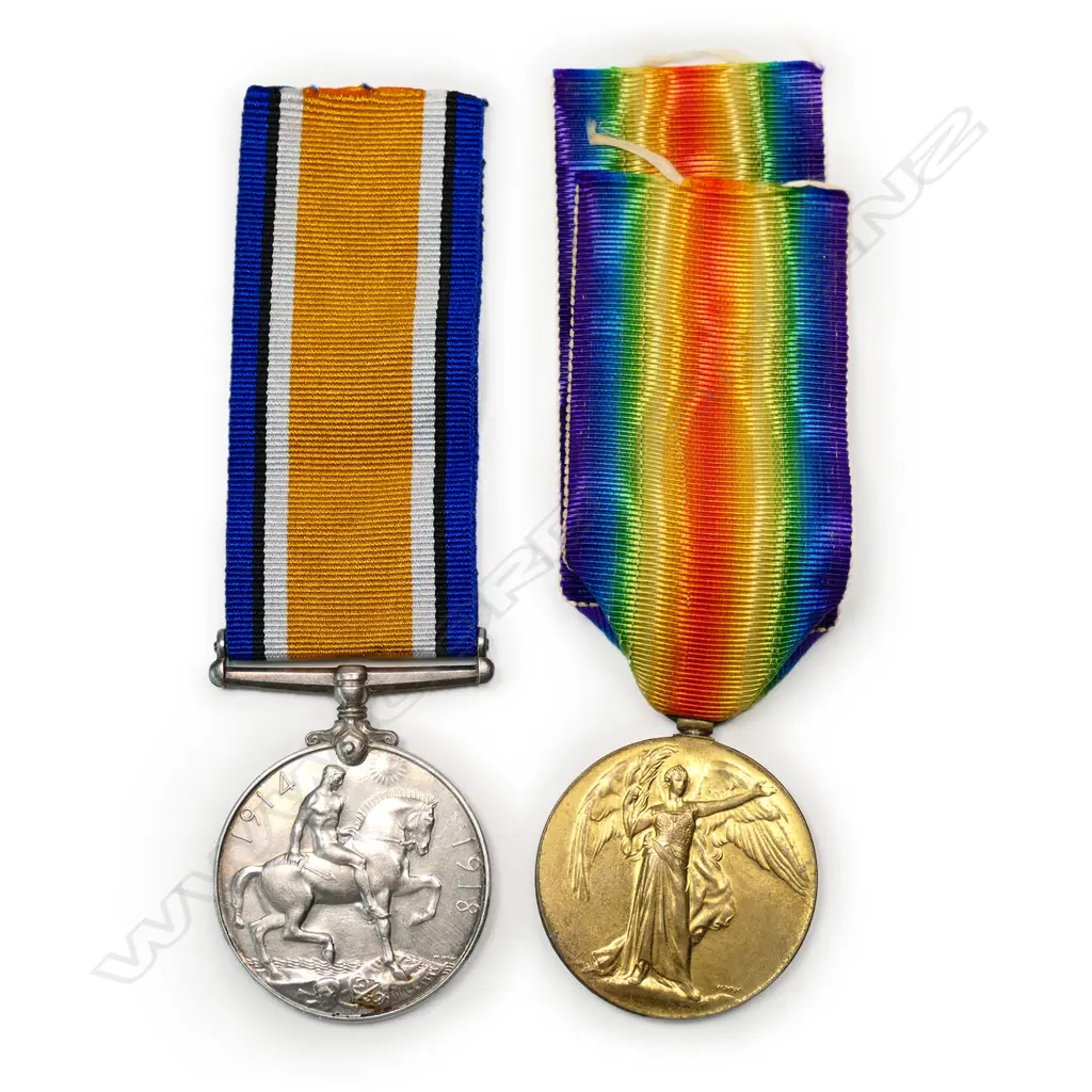 A pair of WWI NZEF medals, Image 1++
