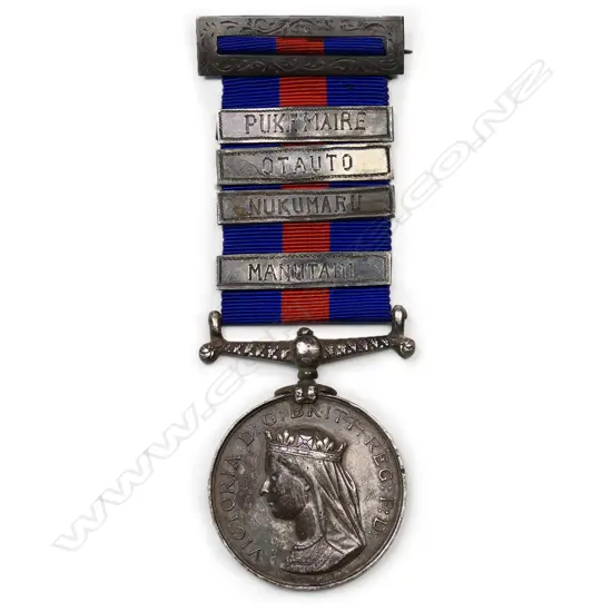 A Māori War medal,