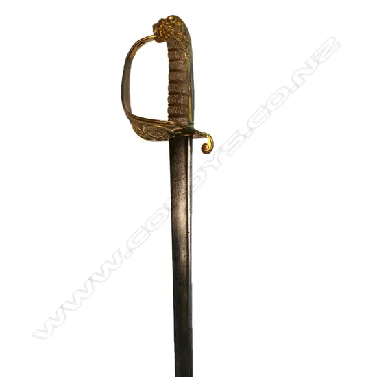 A George IV or William IV 1827 Pattern Royal Naval Officers sword.,