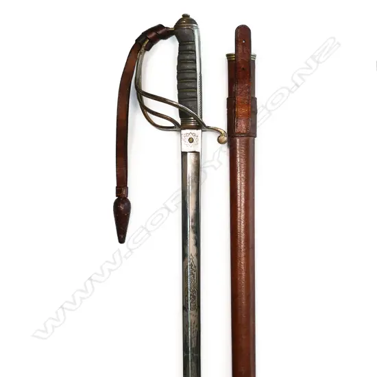 A WWI British officer's sword,