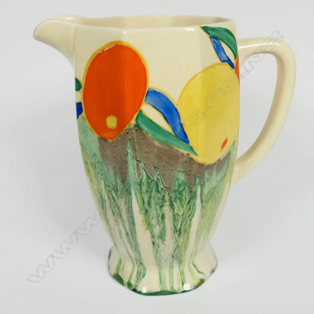 Clarice Cliff Bizarre 'Delicia Citrus' jug, Image 1++