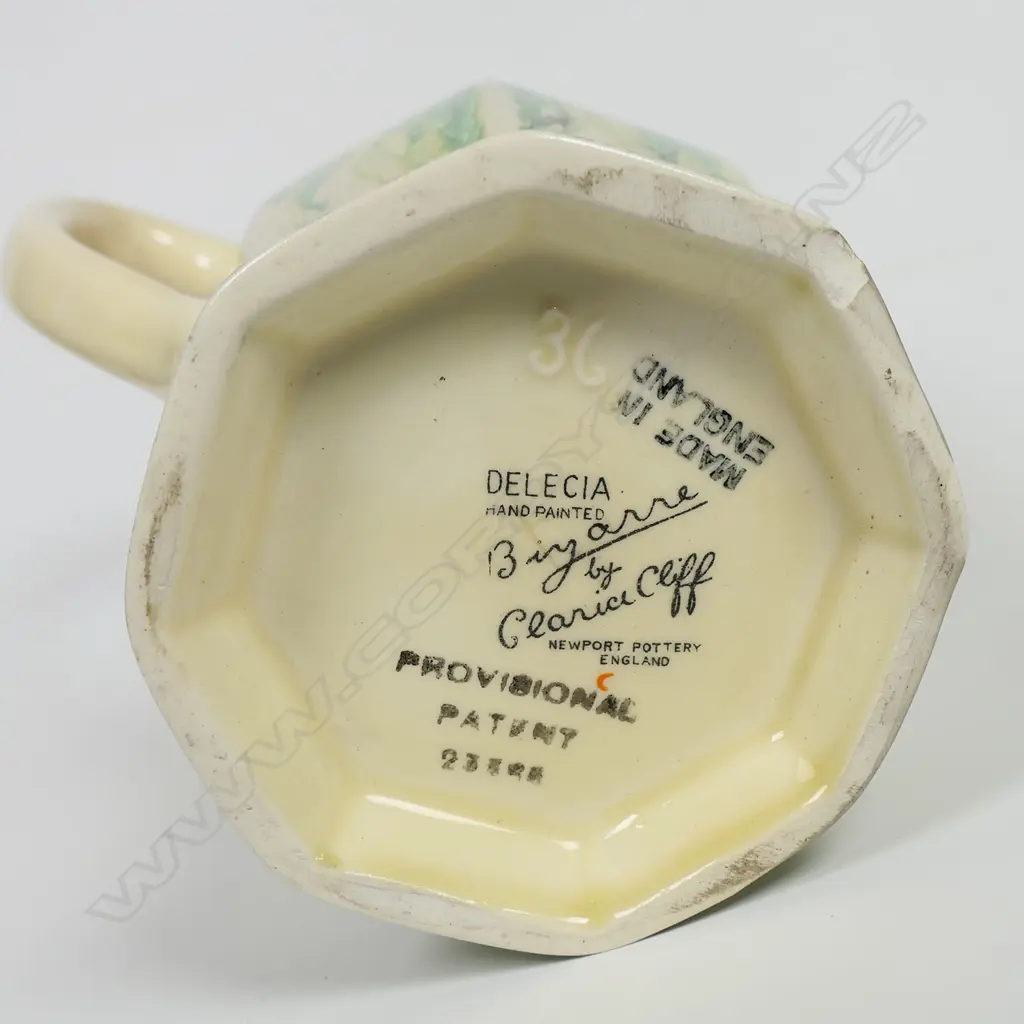 Clarice Cliff Bizarre 'Delicia Citrus' jug, Image 1++