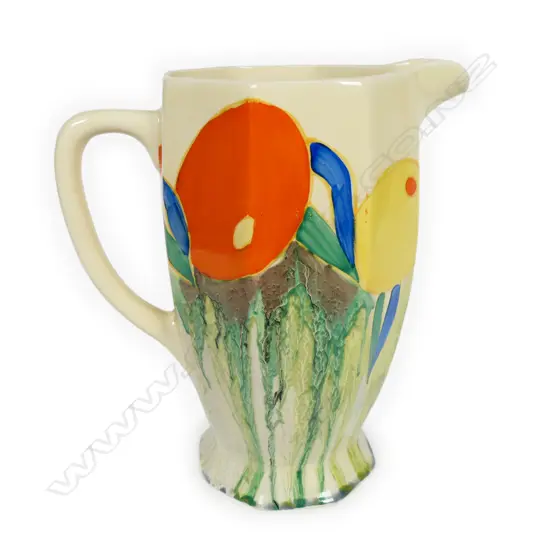 Clarice Cliff Bizarre 'Delicia Citrus' jug,