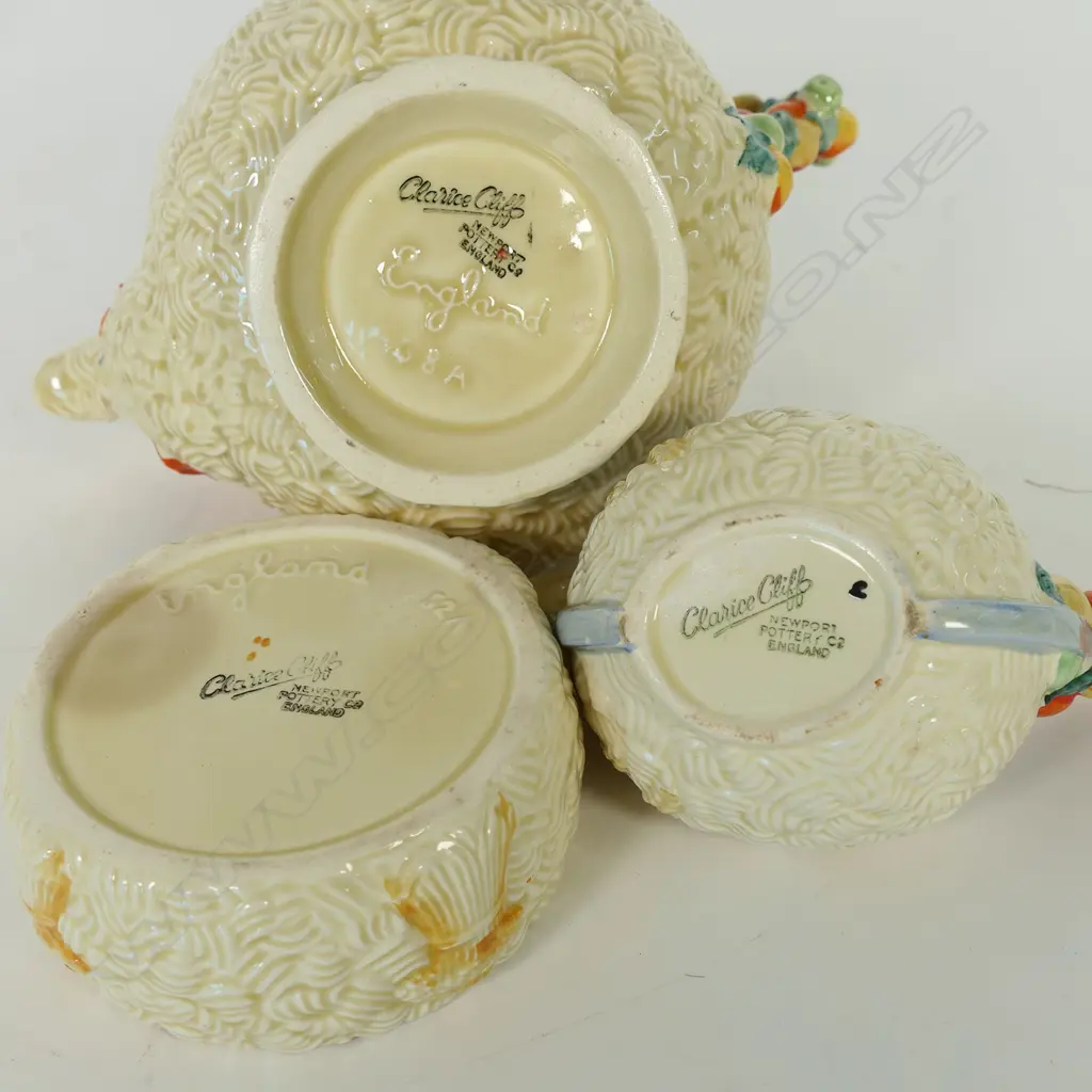 A Clarice Cliff 'Celtic Harvest' tea service, Image 1++