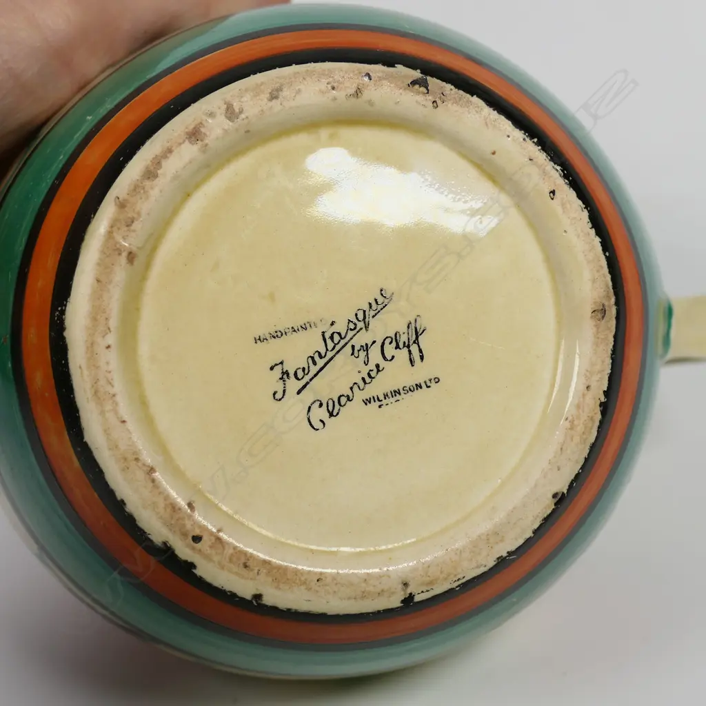 Clarice Cliff Fantasque ‘Red Broth’ Perth jug, Image 1++