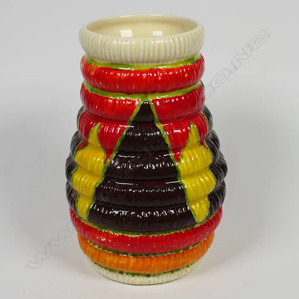 Clarice Cliff Bizarre Raffia vase, Image 1++