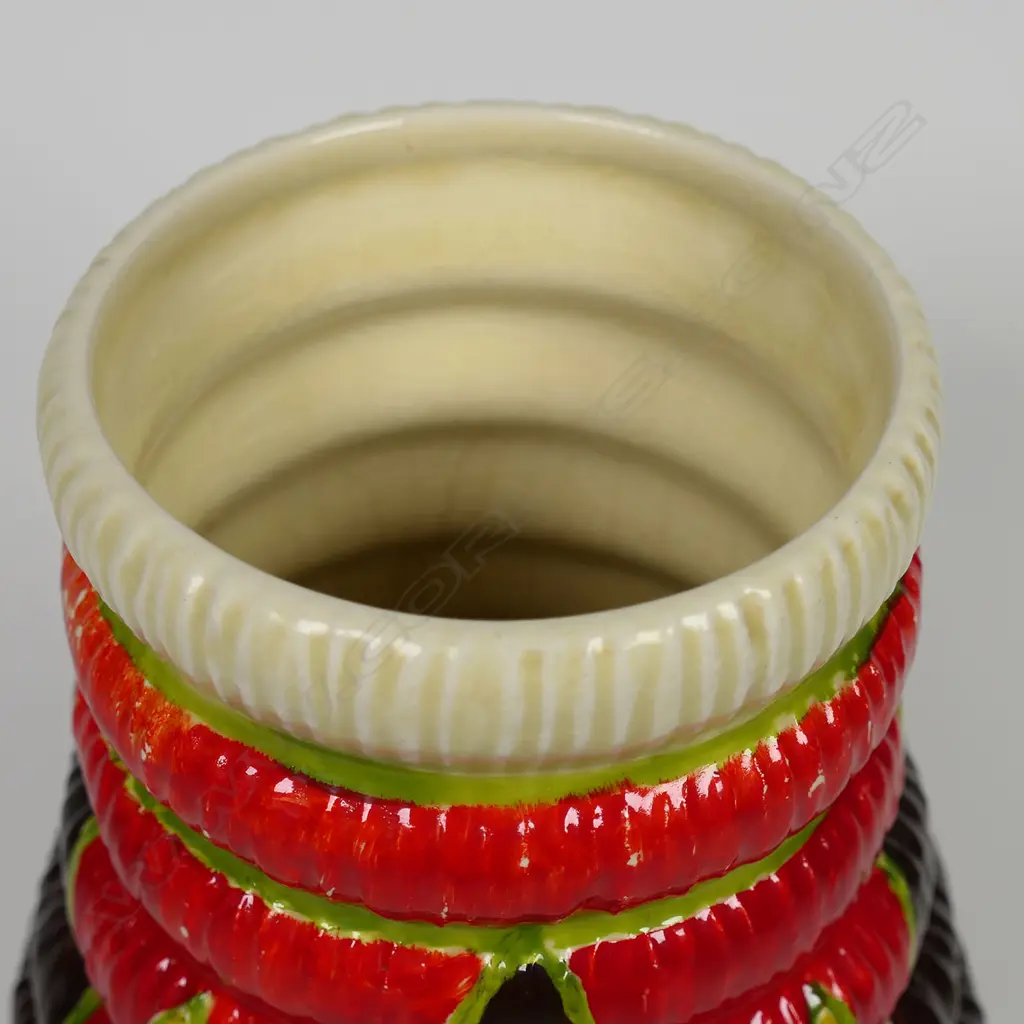 Clarice Cliff Bizarre Raffia vase, Image 1++