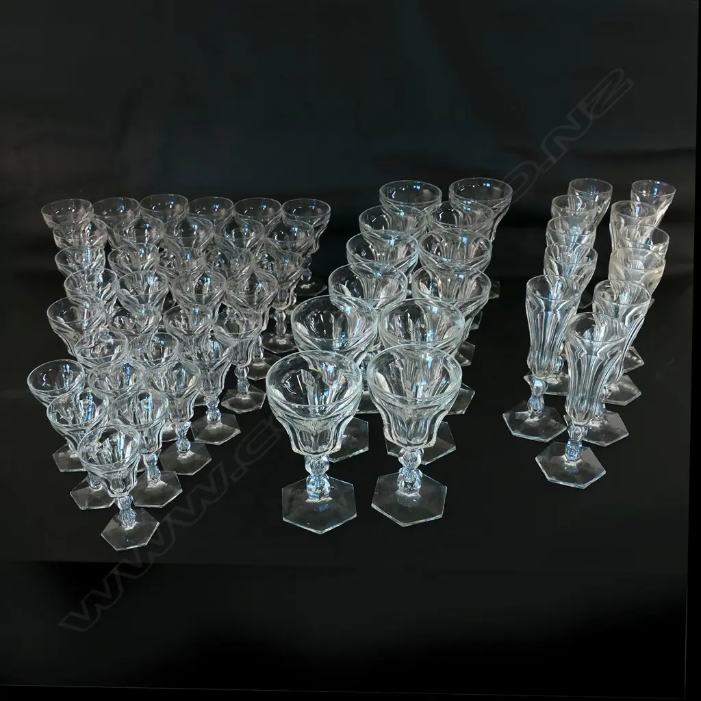 A collection of 19thC Dutch long stem glasses, Image 1++