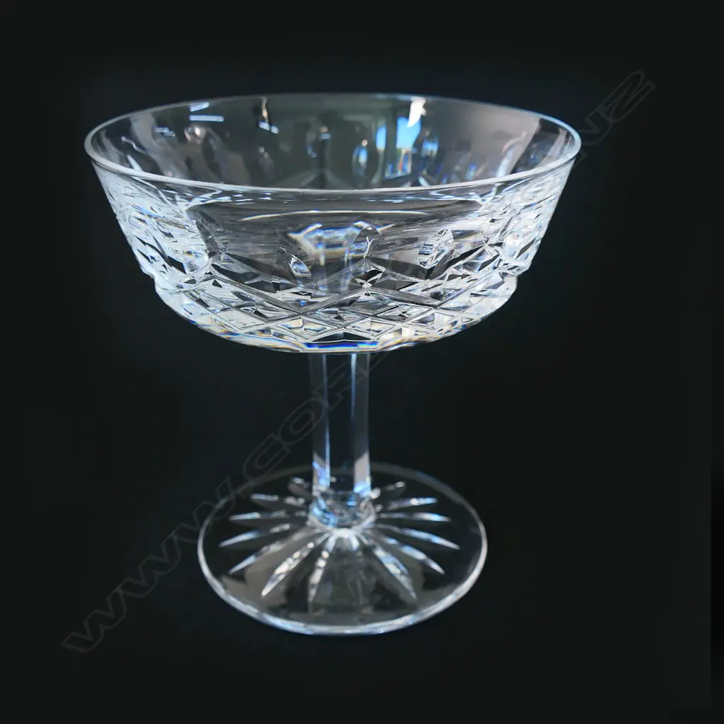 Six Waterford crystal champagne coups, Image 1++