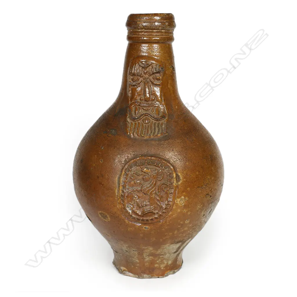 A 17th/18thC or earlier stoneware bellarmine jug, Image 1++