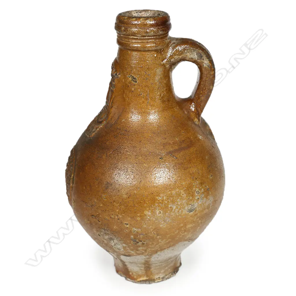 A 17th/18thC or earlier stoneware bellarmine jug, Image 1++
