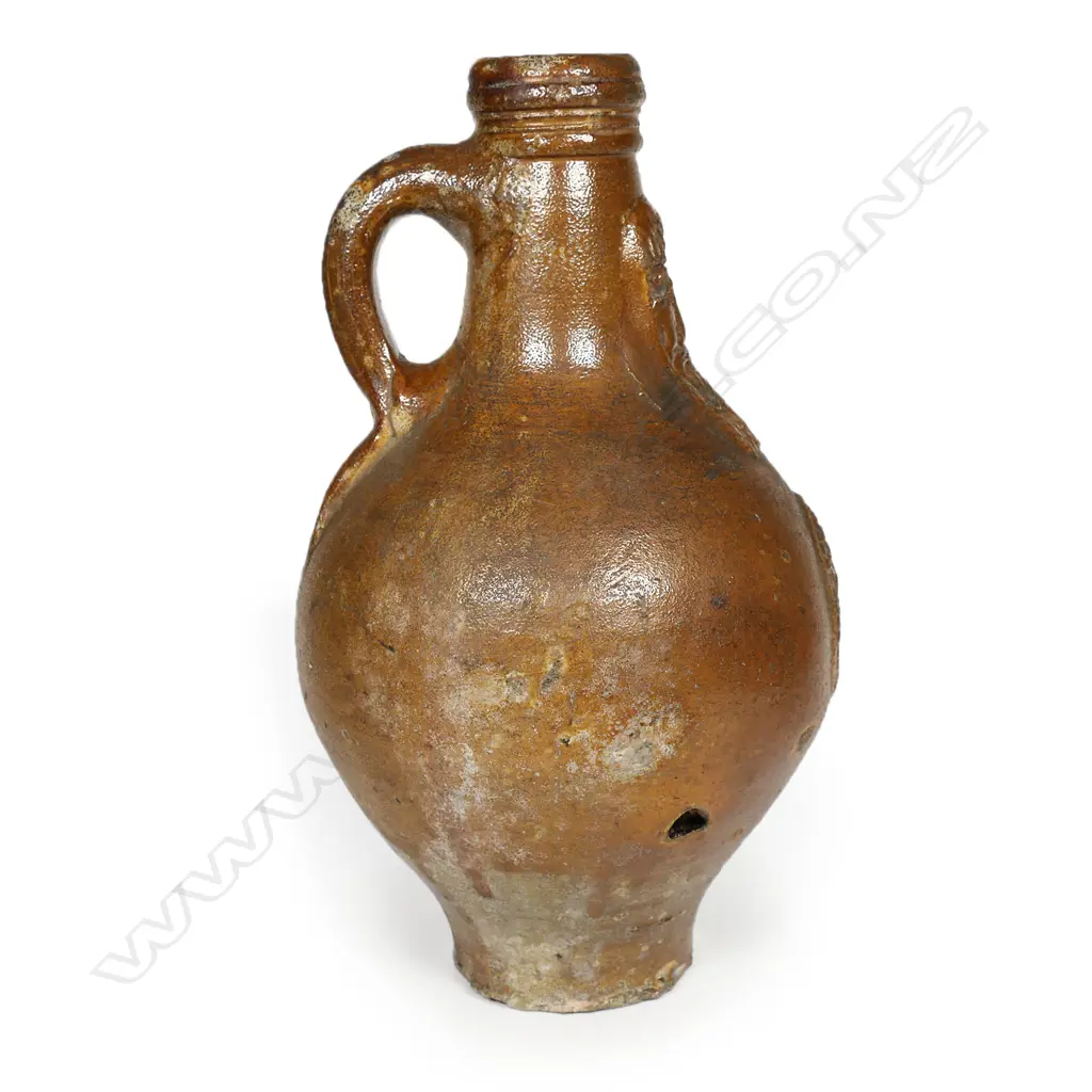 A 17th/18thC or earlier stoneware bellarmine jug, Image 1++