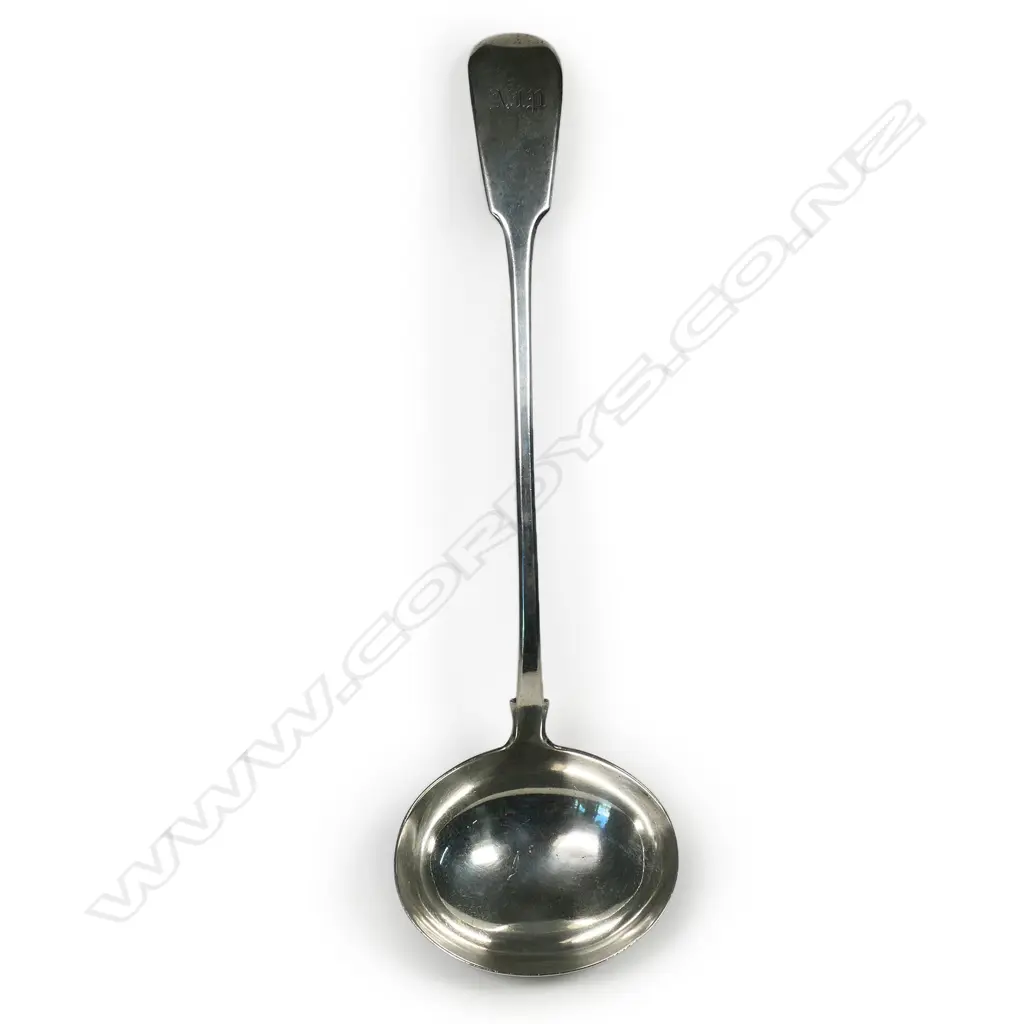 A William IV silver soup ladle, Image 1++