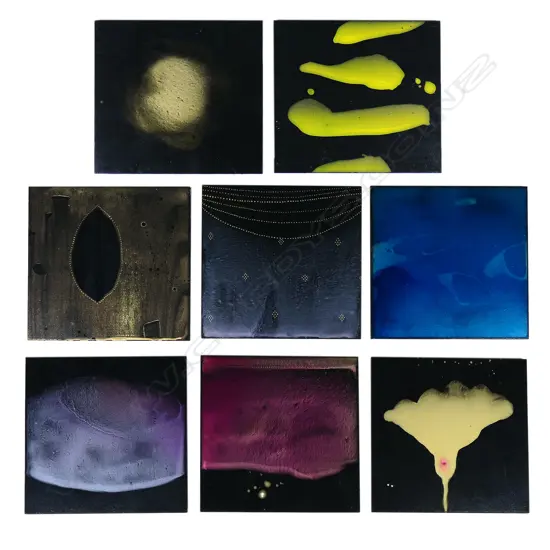 Prakash Patel (1968-) eight numbered panels 'Gazing into Night',