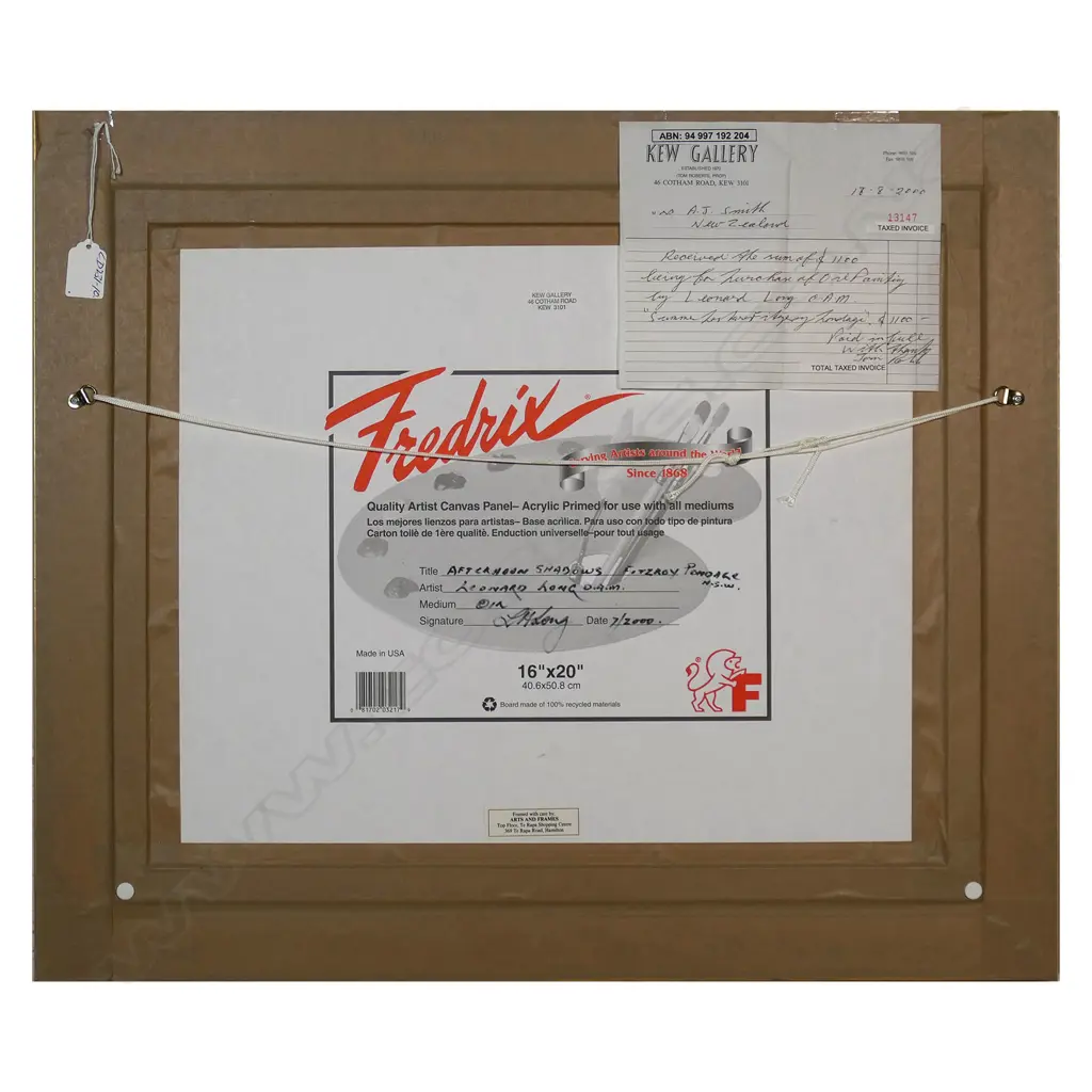 Leonard Long (AUS 1911-2013) 'Afternoon Shadows Fitzroy Pondage N.S.W.', Image 1++