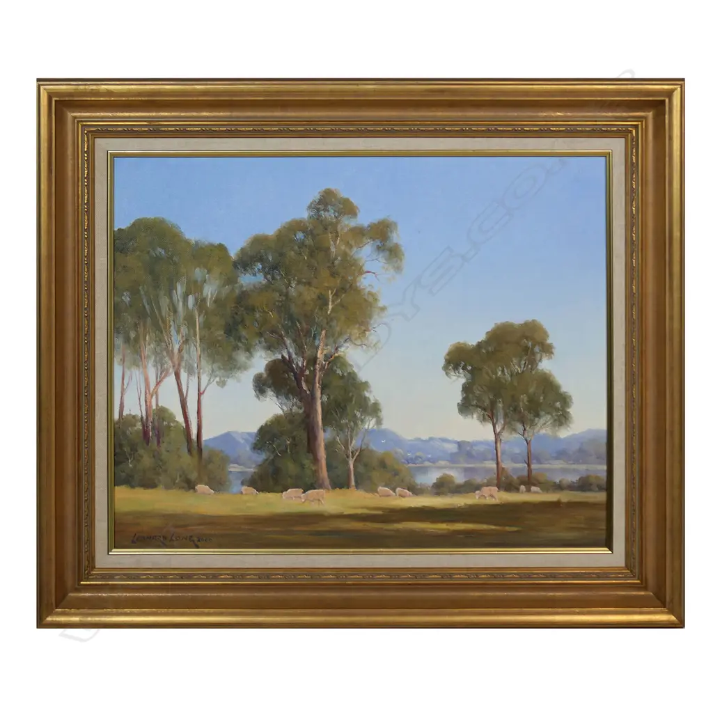Leonard Long (AUS 1911-2013) 'Afternoon Shadows Fitzroy Pondage N.S.W.', Image 1++