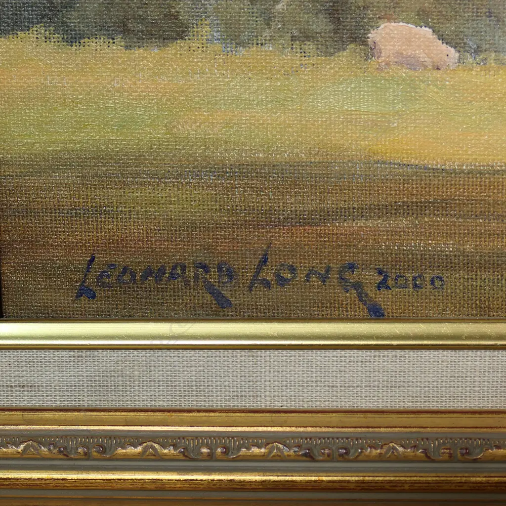 Leonard Long (AUS 1911-2013) 'Afternoon Shadows Fitzroy Pondage N.S.W.', Image 1++