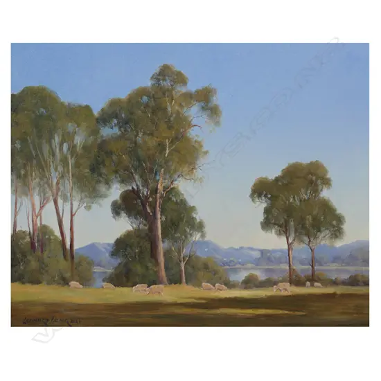 Leonard Long (AUS 1911-2013) 'Afternoon Shadows Fitzroy Pondage N.S.W.',