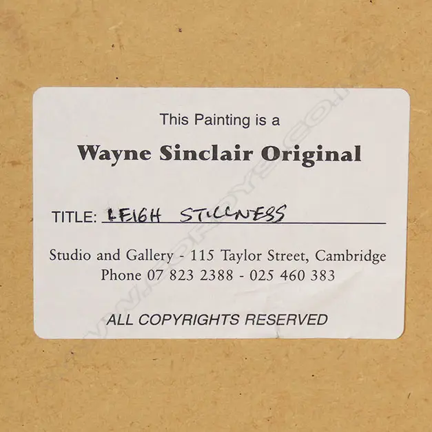 Wayne Sinclair 'Leigh Stillness', Image 1++