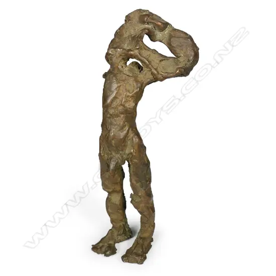 Artist unknown, male bronze figure,