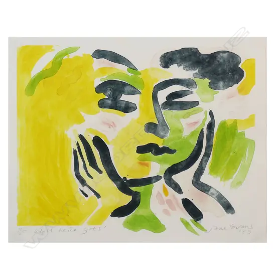 Jane Evans (NZ 1946-2012) 'Well Here Goes',