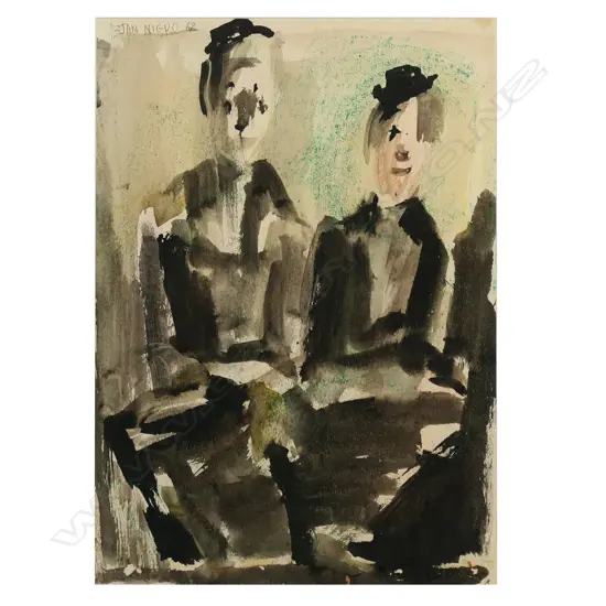 Jan Nigro (NZ 1919-2012) 'The Clowns',