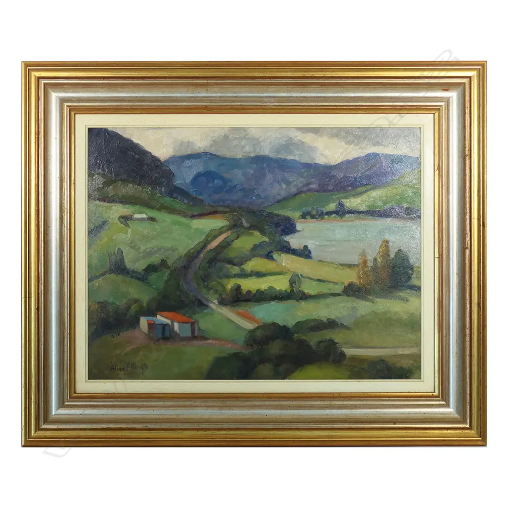 Alice Whyte (NZ 1880-1952) 'Country Landscape', Image 1++