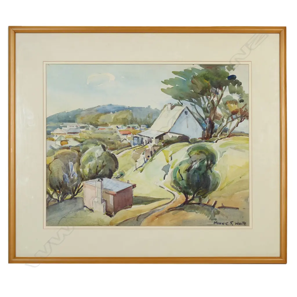 Minnie Frances White (NZ 1891-1983) 'The Old Cottage', Image 1++