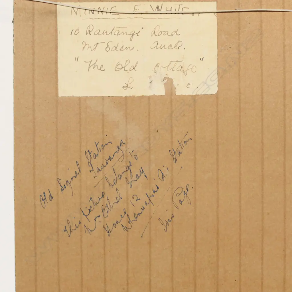 Minnie Frances White (NZ 1891-1983) 'The Old Cottage', Image 1++