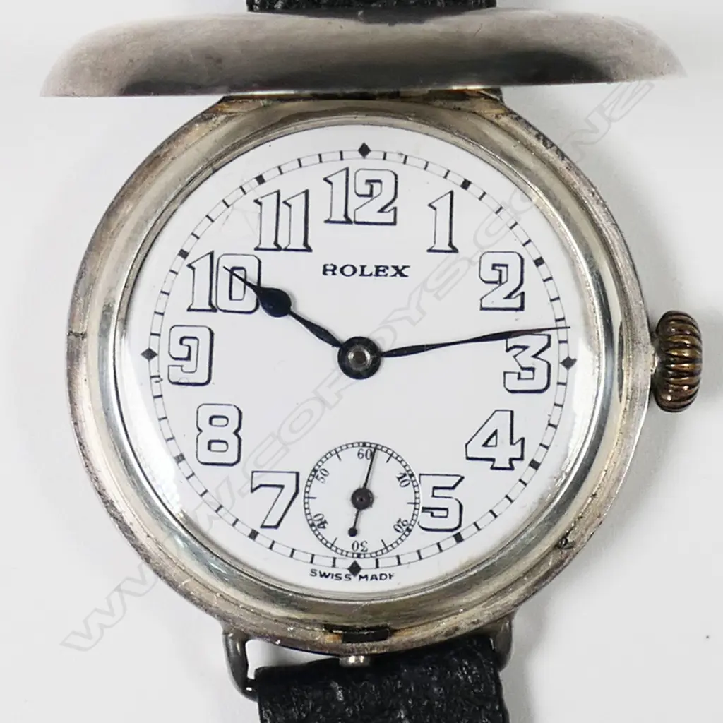 A c.1910 Rolex silver trench watch, Image 1++