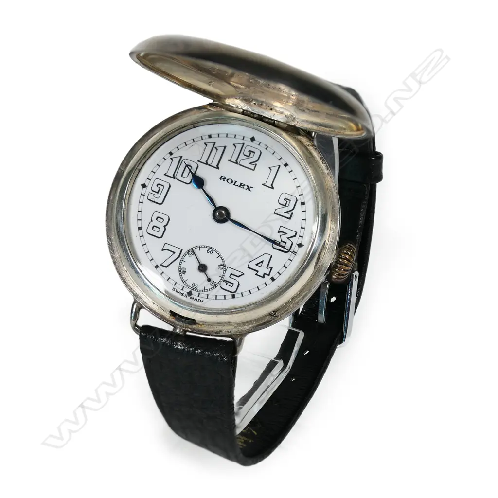 A c.1910 Rolex silver trench watch, Image 1++