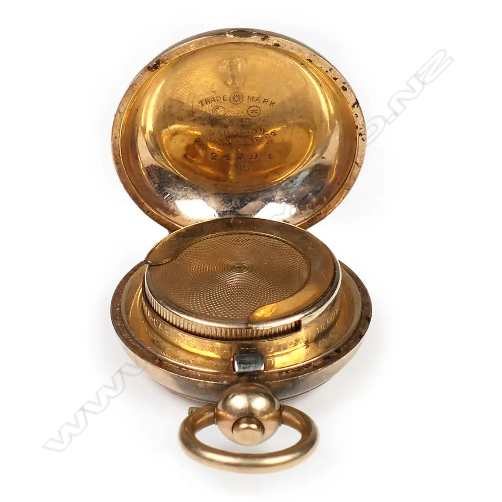 A good Edwardian rolled gold Dennison sovereign case, Image 1++