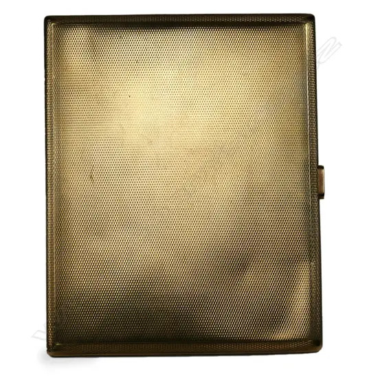 A 9ct gold cigarette case,