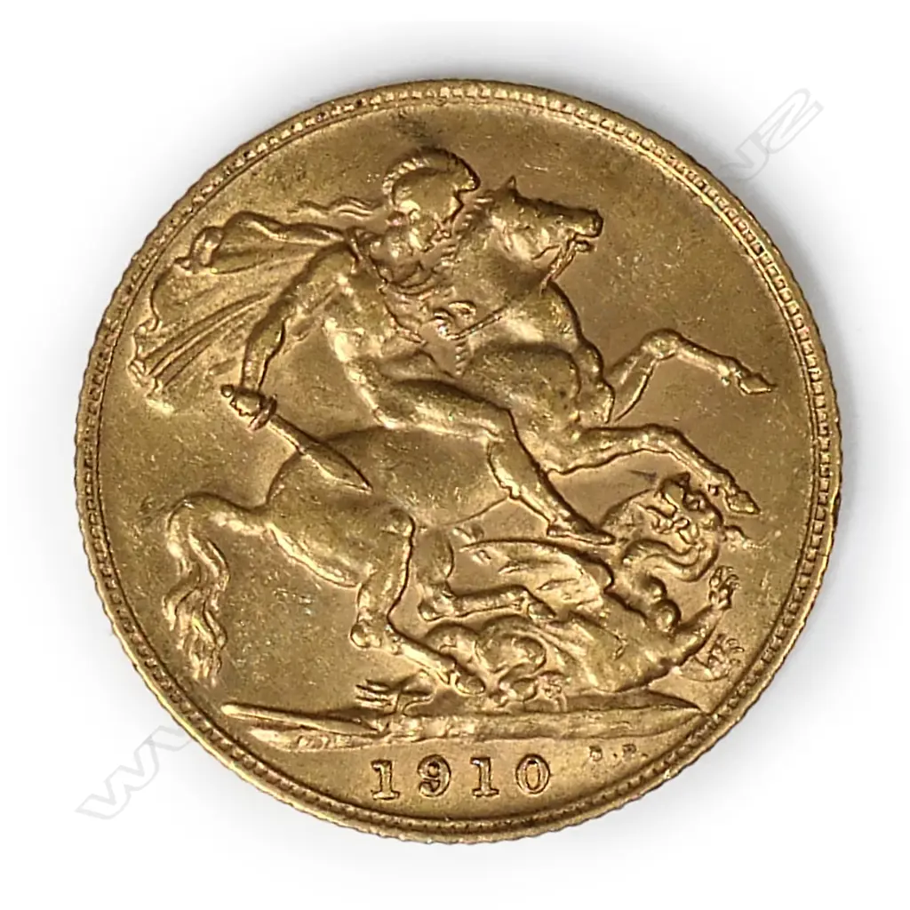 An Edward VII full gold sovereign, Image 1++