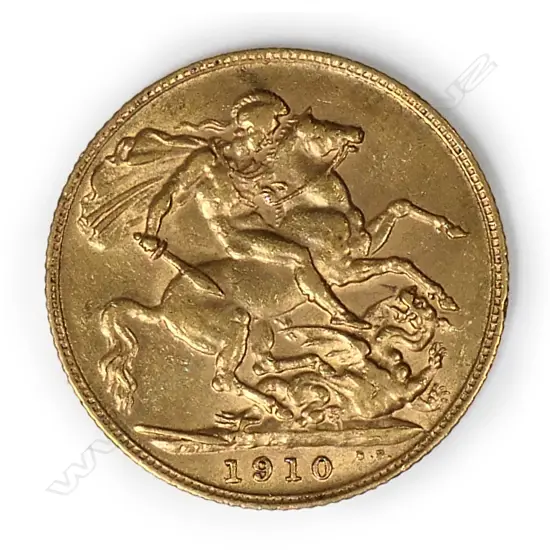 An Edward VII full gold sovereign,