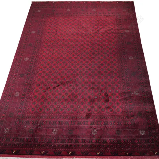 A fine Turkman carpet,
