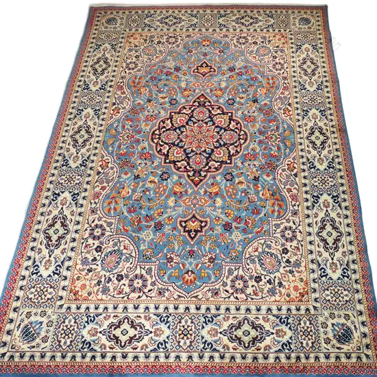 A very fine silk and wool Tabriz carpet,