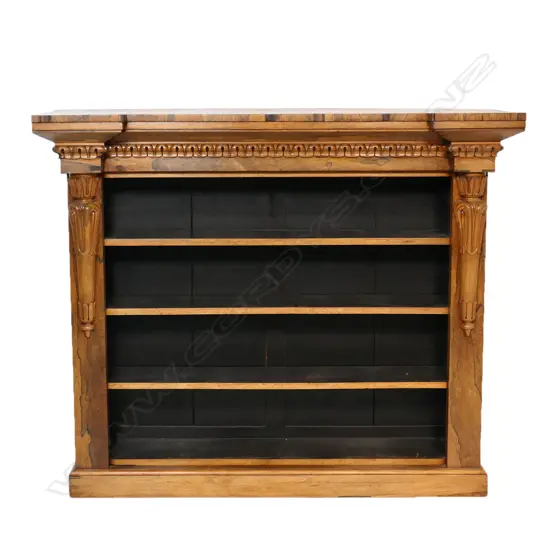 A 19thC rosewood bookcase,