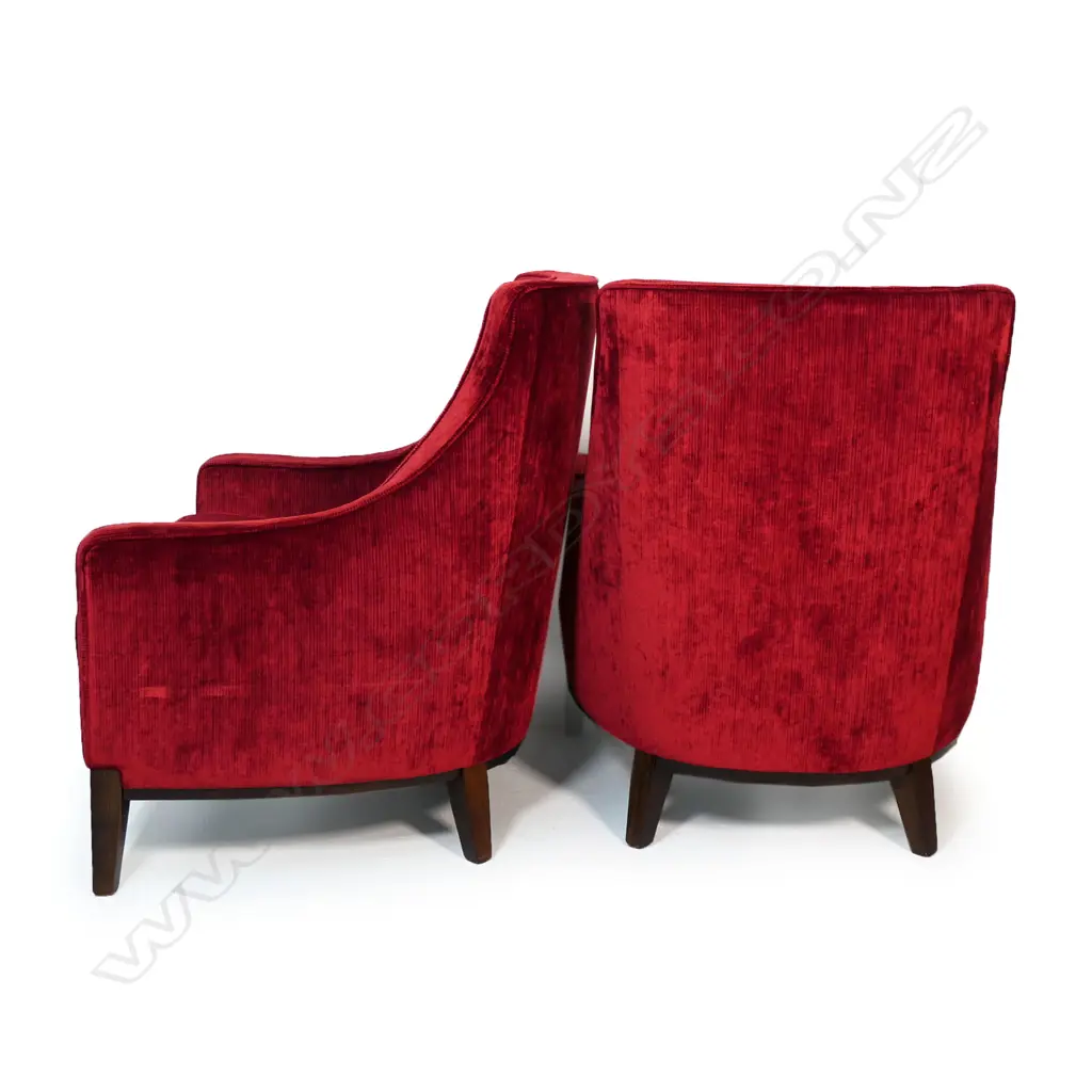 A pair of modern designer David Shaw 'Richmond' armchairs, Image 1++