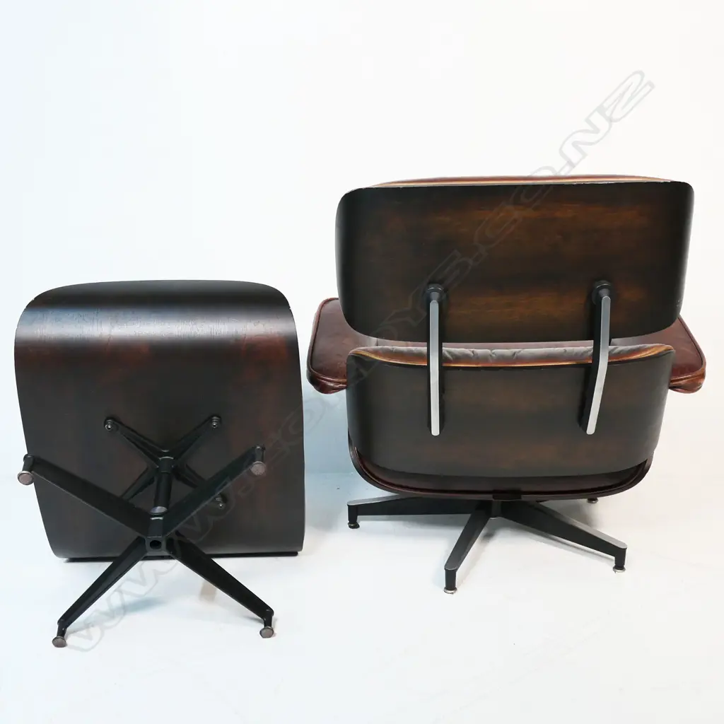 A modern Eames-inspired 'Artsome' lounge chair and ottoman, Image 1++