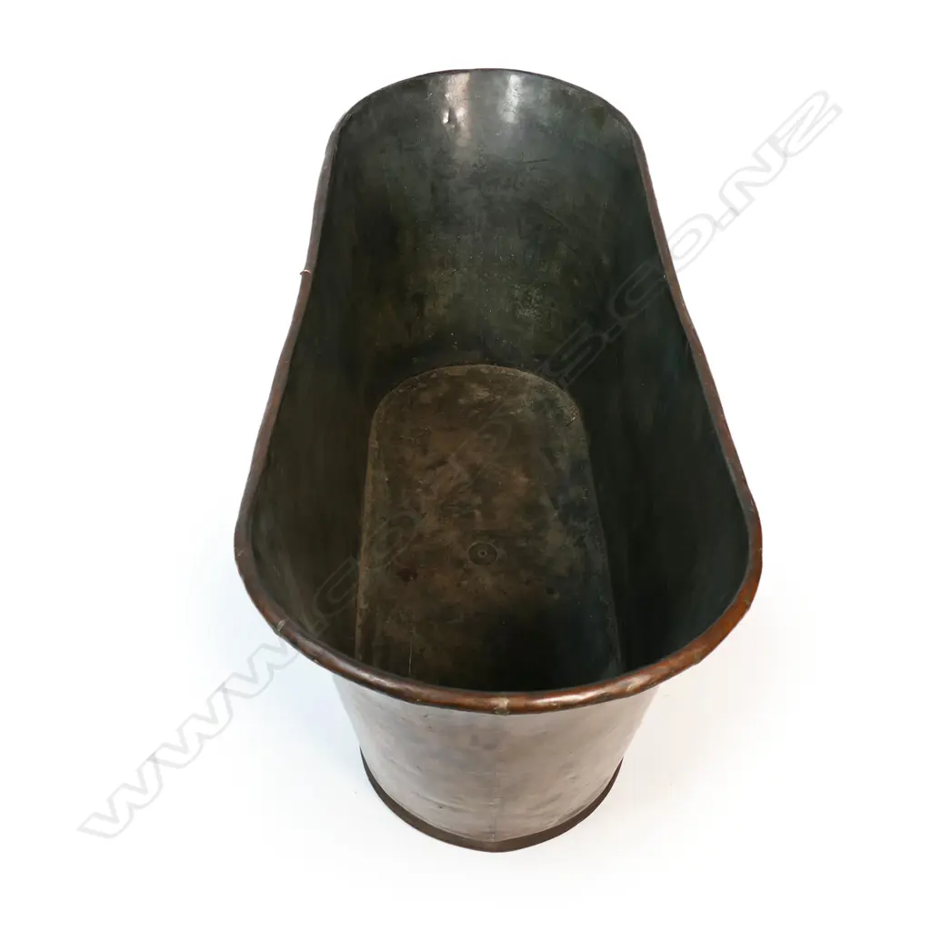A French copper bateau bathtub, Image 1++