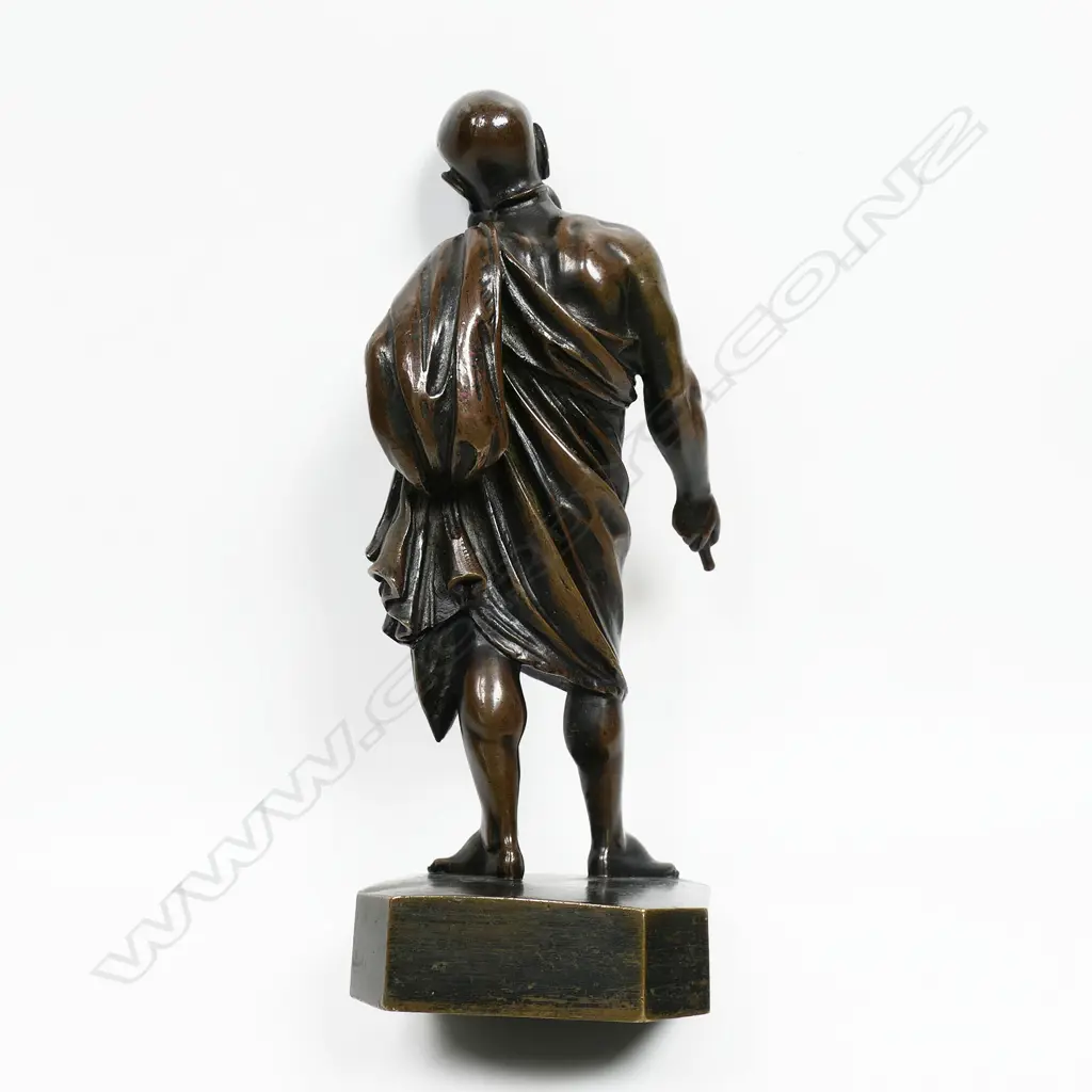 A well modelled bronze entitled 'Mercvris' - signed Mecret. H. 170mm, Image 1++