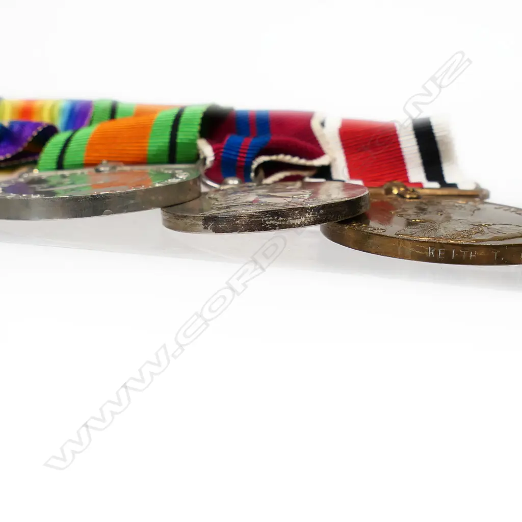The medal group awarded to Lt. E.D. Cox R.F.A. including the Military Cross - the Military Cross with original box, together with WWI Pair, named to Lt. E.D. Cox, The Defence Medal and the 1953 Coronation medal. The group also with Special Constabulary Long Service Medal awarded to Lt. E.D. Cox's brother Keith T. Cox and named to him. Image 1++