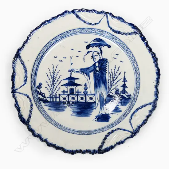 An 18thC English pearlware plate