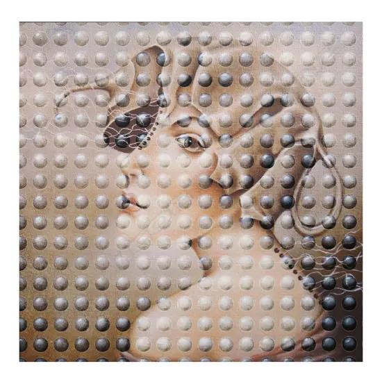 Nick Fedaeff 'Reflections' - acrylic on board, unsigned. 750 x 750mm.