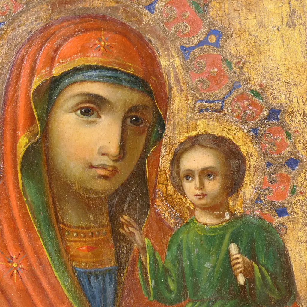 A late 19thC Russian icon, Image 1++