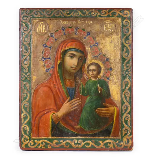 A late 19thC Russian icon,