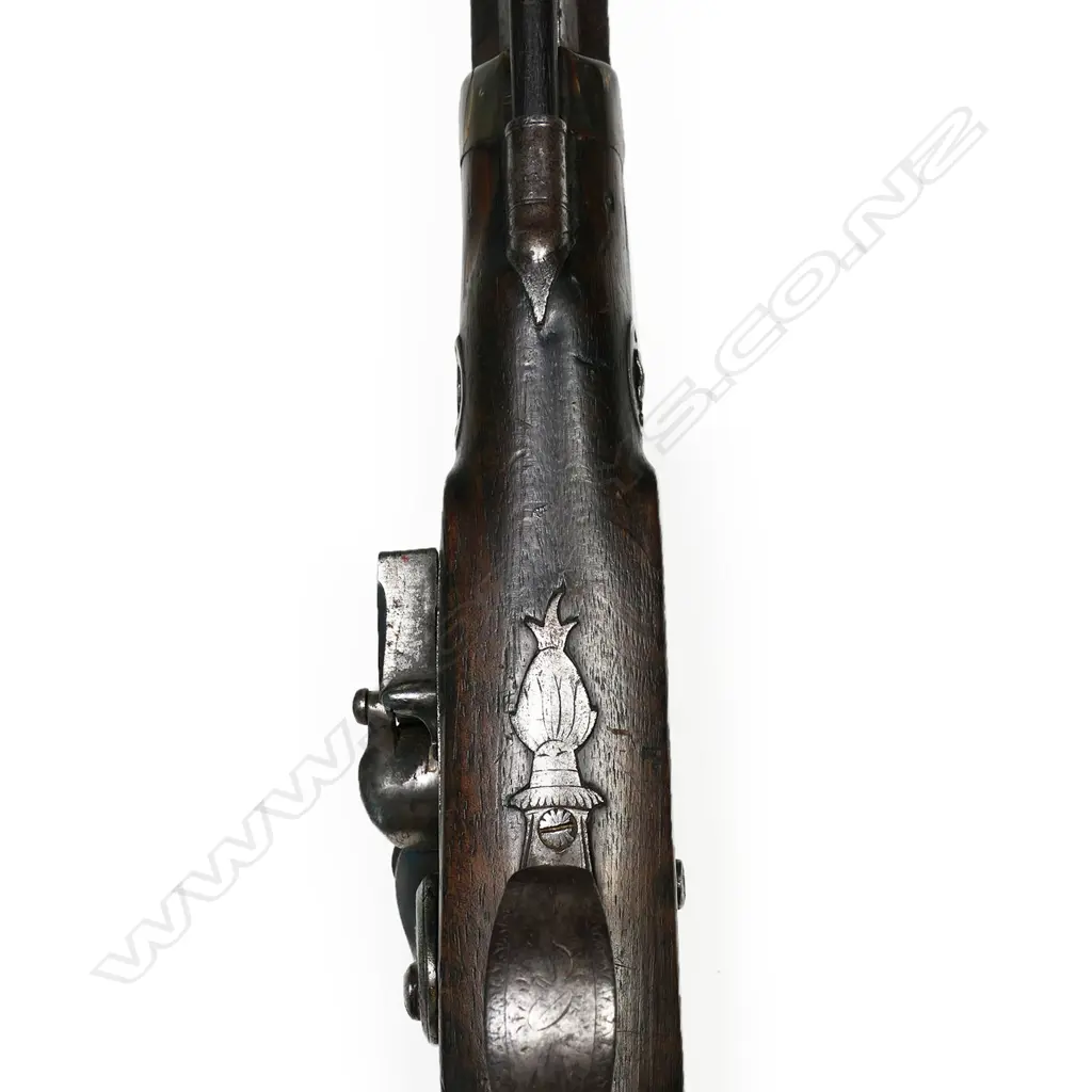 A George III flintlock officers pistol by Clark of London, Image 1++